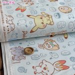 Photo4: 【1米 價格】🟣日本製｜💢 非 現貨｜🇯🇵 日本製｜100% 棉 ~ 牛津布｜Pokémon 寵物小精靈 寶可夢 手工藝品圖案｜2025年 3月 (4)