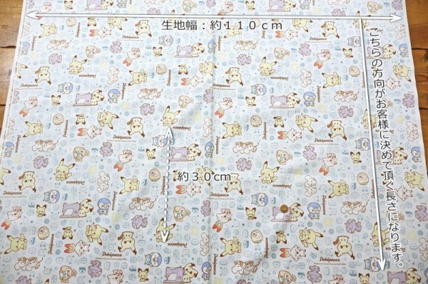 Photo2: 【1米 價格】🟣日本製｜💢 非 現貨｜🇯🇵 日本製｜100% 棉 ~ 牛津布｜Pokémon 寵物小精靈 寶可夢 手工藝品圖案｜2025年 3月 (2)
