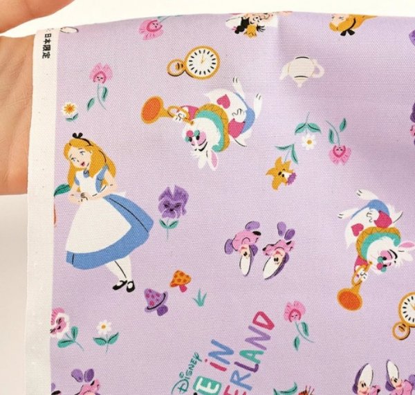 Photo4: 【1米 價格】🔴日本製｜💢 非 現貨｜🇯🇵 日本製｜100% 棉 ~ 牛津布｜迪士尼 愛麗絲夢遊仙境｜2025年 4月 (4)