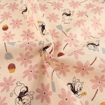 Photo5: 【1米 價格】🔴日本製｜💢 非 現貨｜🇯🇵 日本製｜100% 棉 ~ 仿亞麻竹節紗｜迪士尼 小熊維尼｜2025年 4月 (5)