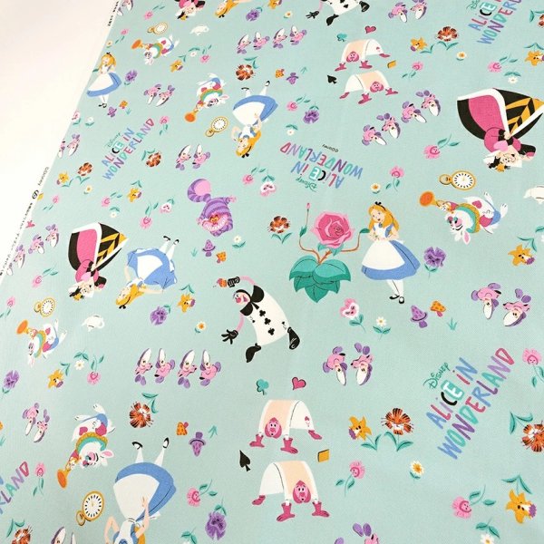 Photo6: 【1米 價格】🔴日本製｜💢 非 現貨｜🇯🇵 日本製｜100% 棉 ~ 牛津布｜迪士尼 愛麗絲夢遊仙境｜2025年 4月 (6)