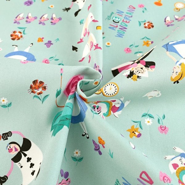 Photo3: 【1米 價格】🔴日本製｜💢 非 現貨｜🇯🇵 日本製｜100% 棉 ~ 牛津布｜迪士尼 愛麗絲夢遊仙境｜2025年 4月 (3)