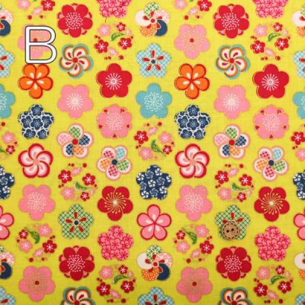 Photo3: 【1米 價格】🟡日本製｜💢 非 現貨｜🇯🇵 日本製｜100% 棉 ~ 薄｜金華物語 和風 和柄 夜鶯 與 梅花 花柄｜2025年 4月 (3)