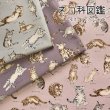 Photo1: 【1米 價格】🟤日本製｜💢 非 現貨｜100% 棉 ~ 牛津布｜動物布 貓 貓咪百科全書｜2025年 5月 (1)