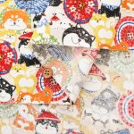 Photo7: 【1米 價格】🟡日本製｜💢 非 現貨｜100% 棉 ~ 薄｜和風 和柄 傘 犬｜2025年 5月 (7)