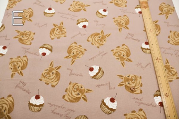 Photo5: 【1米 價格】🟡日本製｜💢 非 現貨｜100% 棉 ~ 牛津布｜兔子蛋糕 ｜2025年 5月 (5)