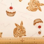 Photo6: 【1米 價格】🟡日本製｜💢 非 現貨｜100% 棉 ~ 牛津布｜兔子蛋糕 ｜2025年 5月 (6)