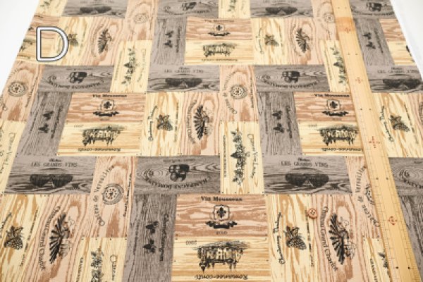 Photo3: 【1米 價格】🟡日本製｜💢 非 現貨｜100% 棉 ~ 牛津布｜葡萄酒木盒 ｜2025年 5月 (3)