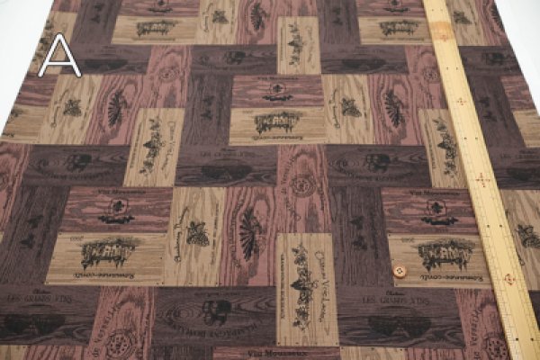 Photo2: 【1米 價格】🟡日本製｜💢 非 現貨｜100% 棉 ~ 牛津布｜葡萄酒木盒 ｜2025年 5月 (2)