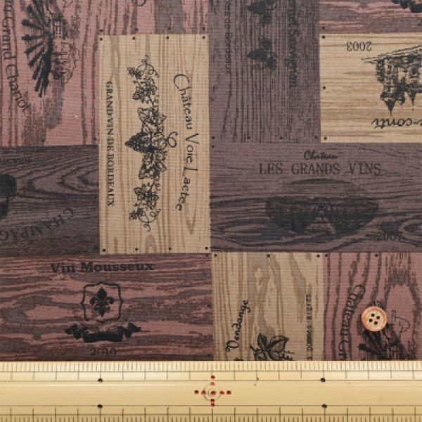 Photo4: 【1米 價格】🟡日本製｜💢 非 現貨｜100% 棉 ~ 牛津布｜葡萄酒木盒 ｜2025年 5月 (4)