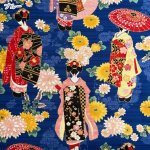 Photo7: 【1米 價格】🟣日本製｜💢 非 現貨｜100% 棉 ~ 竹節緞面布料｜和風 和柄 舞妓圖案｜2025年 5月 (7)