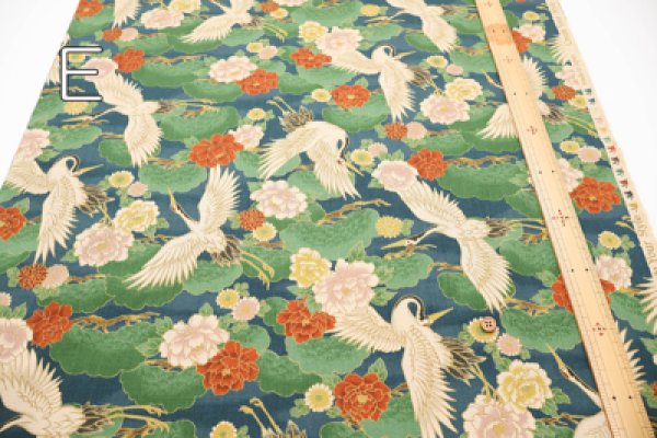 Photo6: 【1米 價格】🟡日本製｜💢 非 現貨｜100% 棉 ~ 薄｜和風 和柄 復古風格 鶴｜2025年 5月 (6)