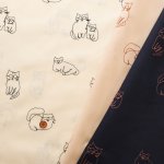 Photo1: 【1米 價格】🟡日本製｜💢 非 現貨｜100% 棉｜剌繡 戴眼鏡的貓｜2025年 5月 (1)