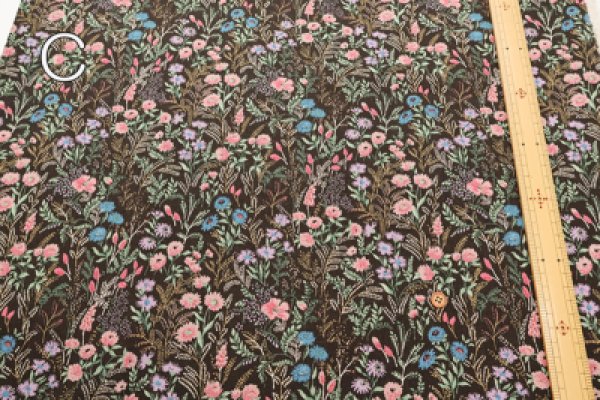 Photo3: 【1米 價格】🟡日本製｜💢 非 現貨｜85% 棉、15% 麻｜花朵｜2025年 5月 (3)