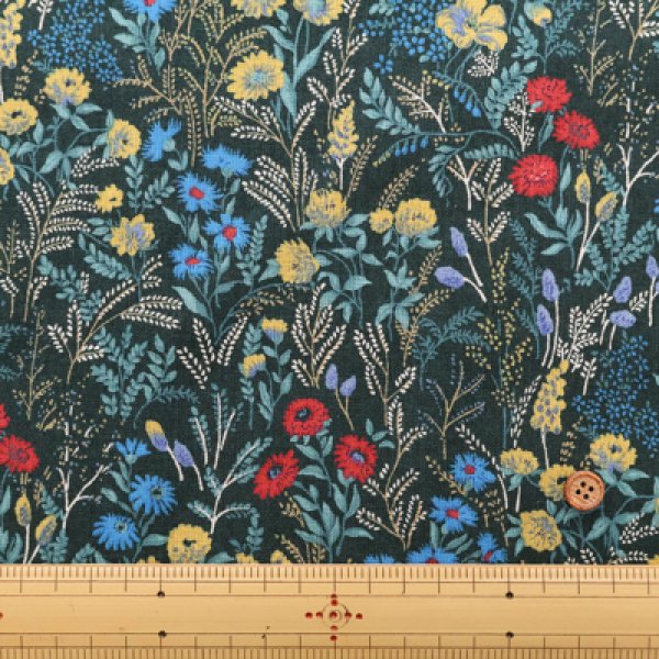 Photo5: 【1米 價格】🟡日本製｜💢 非 現貨｜85% 棉、15% 麻｜花朵｜2025年 5月 (5)