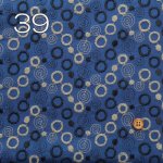 Photo2: 【1米 價格】🟡日本製｜💢 非 現貨｜布料 : 100% 棉 ; 剌繡線 : 100% polyester｜剌繡 簡約圓圈｜2025年 5月 (2)