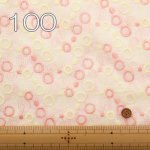 Photo3: 【1米 價格】🟡日本製｜💢 非 現貨｜布料 : 100% 棉 ; 剌繡線 : 100% polyester｜剌繡 簡約圓圈｜2025年 5月 (3)