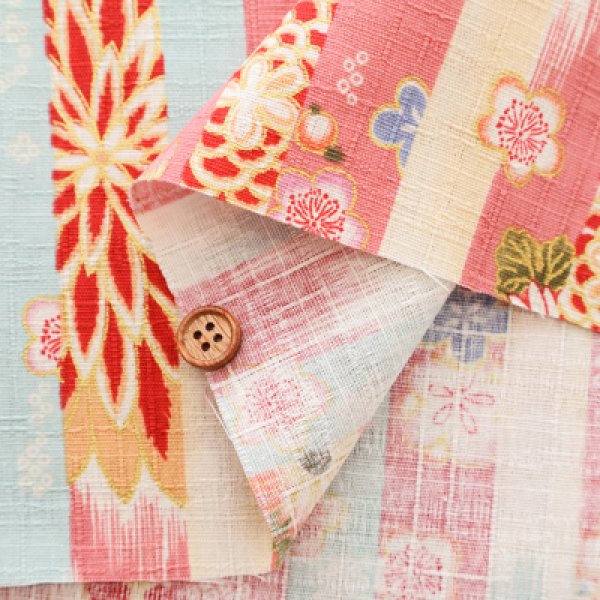 Photo7: 【1米 價格】🟡日本製｜💢 非 現貨｜100% 棉 ~ 薄 多臂織物｜和風 和柄 條紋｜2025年 5月 (7)