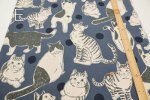 Photo5: 【1米 價格】日本製｜💢 非 現貨｜85% 棉、15% 麻｜動物 貓 圓點｜2025年 5月 (5)