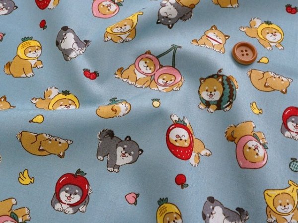 Photo5: 【1米 價格】🟤日本製｜💢 非 現貨｜100% 棉 ~薄 泡泡紗布料｜動物 犬 柴犬 小狗 Cosplay｜2025年 5月 (5)