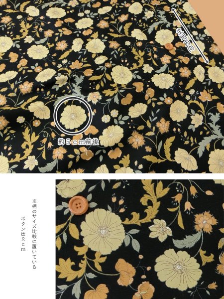 Photo2: 【1米 價格】🟤日本製｜💢 非 現貨｜100% 棉 ~ 牛津布｜花柄｜2025年 6月 (2)