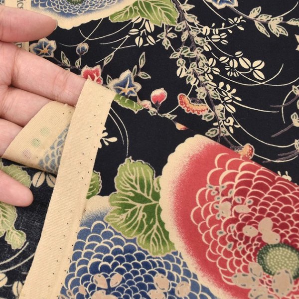 Photo4: 【1米 價格】🟫 日本製｜💢 非 現貨｜布料 : 100% 棉｜YUWA  和柄 菊花｜2025年 6月 (4)