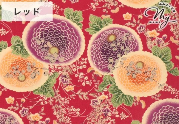 Photo7: 【1米 價格】🟫 日本製｜💢 非 現貨｜布料 : 100% 棉｜YUWA  和柄 菊花｜2025年 6月 (7)