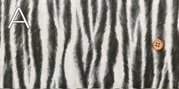 Photo2: 【1米 價格】🟡日本製｜💢 非 現貨｜布料 : 100% 棉｜斑馬紋 (2)