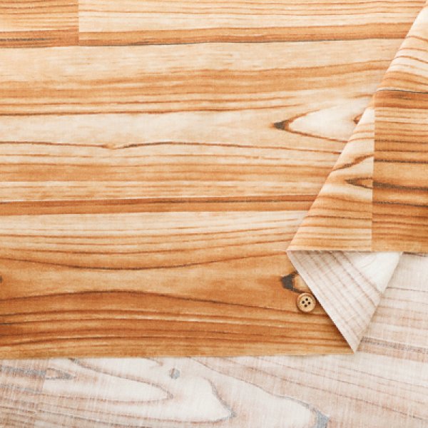 Photo4: 【1米 價格】🟡日本製｜💢 非 現貨｜布料 : 100% 棉｜木紋 (4)