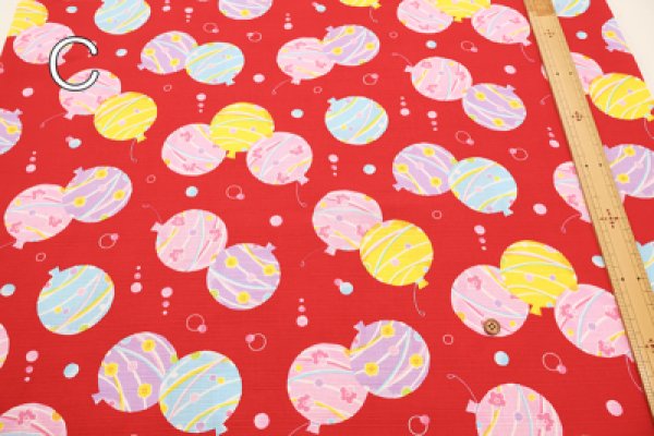 Photo4: 【1米 價格】🟡日本製｜💢 非 現貨｜布料 : 100% 棉｜和柄 水氣球｜2025年 7月 (4)