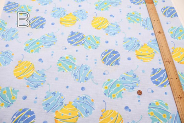 Photo3: 【1米 價格】🟡日本製｜💢 非 現貨｜布料 : 100% 棉｜和柄 水氣球｜2025年 7月 (3)