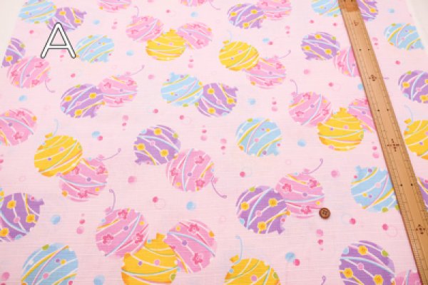 Photo2: 【1米 價格】🟡日本製｜💢 非 現貨｜布料 : 100% 棉｜和柄 水氣球｜2025年 7月 (2)