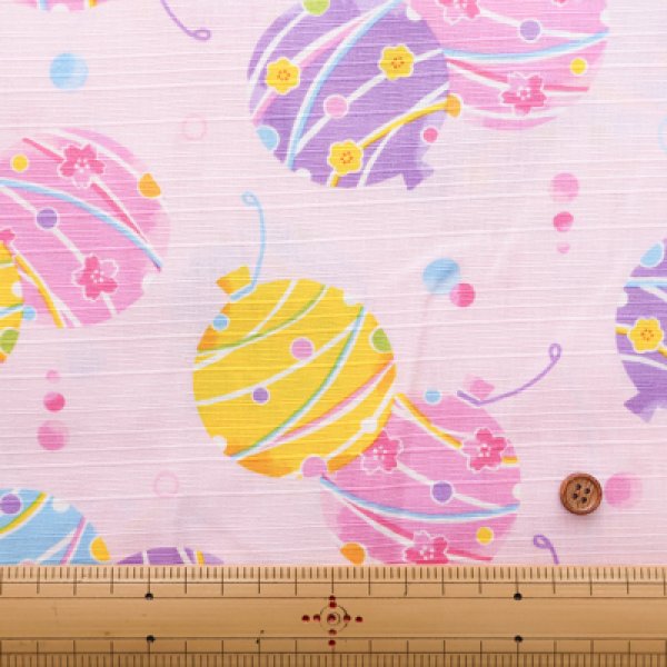 Photo6: 【1米 價格】🟡日本製｜💢 非 現貨｜布料 : 100% 棉｜和柄 水氣球｜2025年 7月 (6)