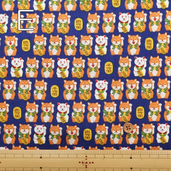 Photo5: 【1米 價格】🟡日本製｜💢 非 現貨｜🇯🇵 日本製｜100% 棉 ~ 薄｜招財柴犬 動物｜2025年 7月 (5)