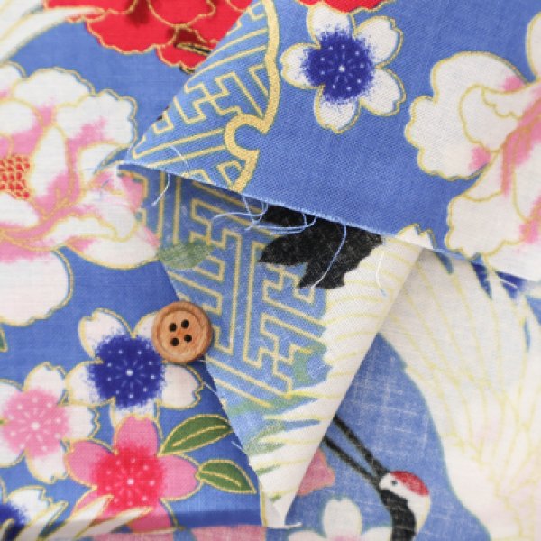 Photo3: 【1米 價格】🟡日本製｜💢 非 現貨｜🇯🇵 日本製｜100% 棉 ~ 薄｜鶴｜2025年 7月 (3)