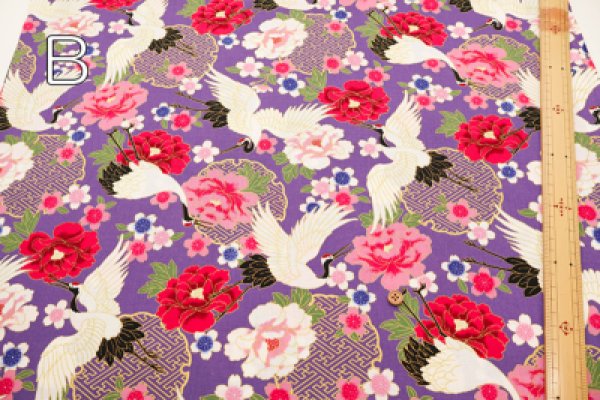 Photo4: 【1米 價格】🟡日本製｜💢 非 現貨｜🇯🇵 日本製｜100% 棉 ~ 薄｜鶴｜2025年 7月 (4)