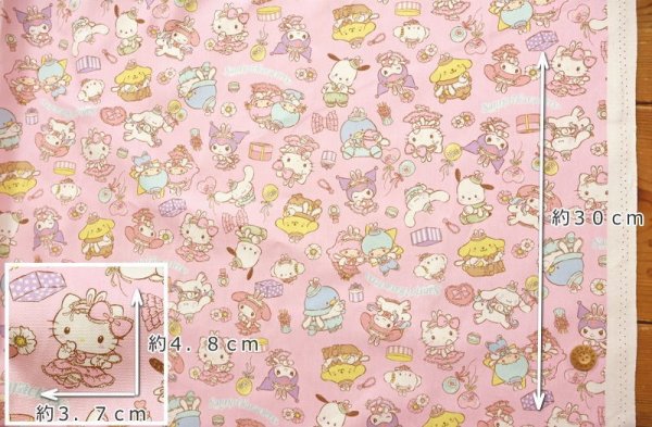 Photo4: 【1米 價格】🟦日本製｜💢 非 現貨｜🇯🇵 日本製｜100% 棉 ~ 牛津布｜Sanrio Characters Hello Kitty My Melody Kuromi｜2025年 7月 (4)
