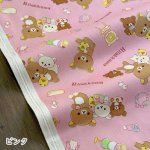 Photo2: 【1米 價格】🟣日本製｜💢 非 現貨｜🇯🇵 日本製｜100% 棉 ~ 牛津布｜Rilakkuma 鬆弛熊｜2025年 7月 (2)