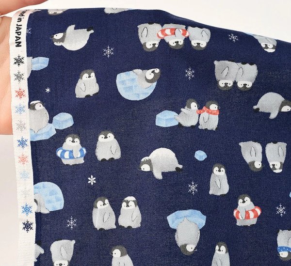 Photo4: 【1米 價格】🔴日本製｜💢 非 現貨｜🇯🇵 日本製｜100% 棉 ~ 薄｜企鵝 動物｜2025年 8月 (4)