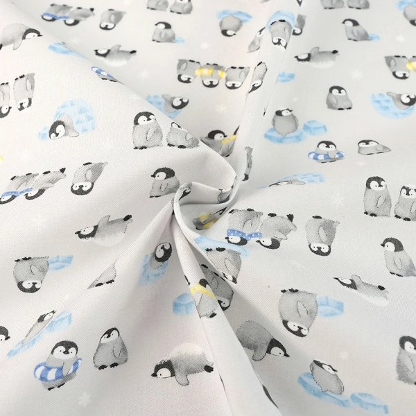 Photo2: 【1米 價格】🔴日本製｜💢 非 現貨｜🇯🇵 日本製｜100% 棉 ~ 薄｜企鵝 動物｜2025年 8月 (2)