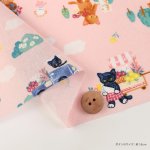 Photo3: 【1米 價格】🔴日本製｜💢 非 現貨｜🇯🇵 日本製｜100% 棉 ~ 薄｜貓 動物｜2025年 8月 (3)