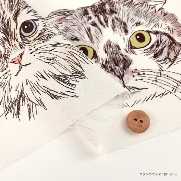 Photo3: 【1米 價格】🔴日本製｜💢 非 現貨｜🇯🇵 日本製｜100% 棉 ~ 薄｜貓 動物｜2025年 8月 (3)