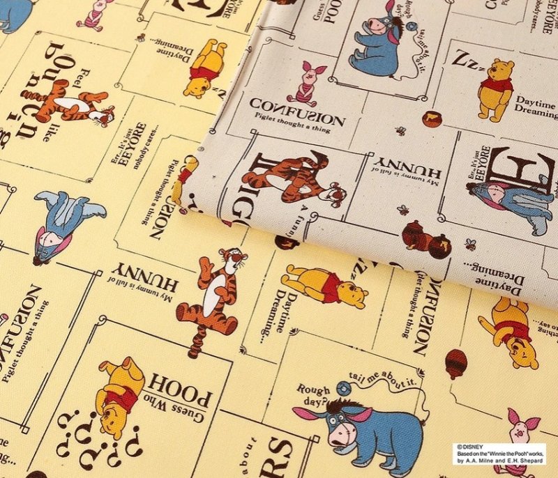 Photo1: 【1米 價格】🔴日本製｜💢 非 現貨｜100% 棉 ~ 牛津布｜Disney 迪士尼 Winnie the Pooh 小熊維尼｜2025年 8月 (1)
