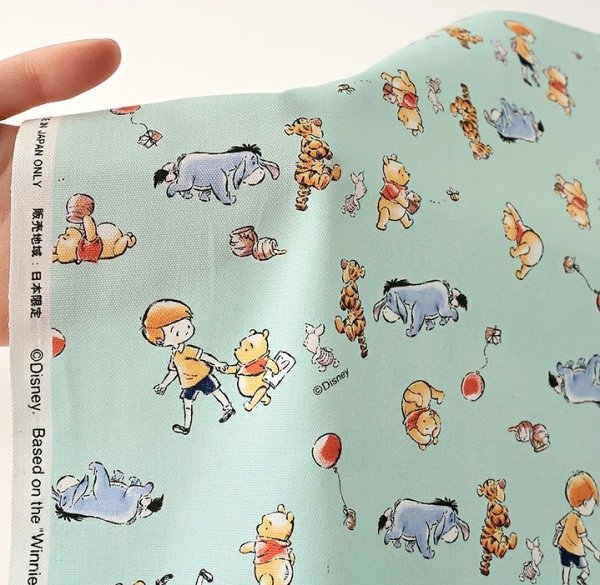 Photo4: 【1米 價格】🔴日本製｜💢 非 現貨｜🇯🇵 日本製｜100% 棉 ~ 牛津布｜Disney 迪士尼 Winnie the Pooh 小熊維尼｜2025年 8月 (4)