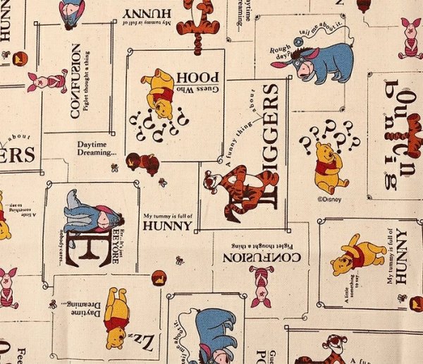 Photo2: 【1米 價格】🔴日本製｜💢 非 現貨｜🇯🇵 日本製｜100% 棉 ~ 牛津布｜Disney 迪士尼 Winnie the Pooh 小熊維尼｜2025年 8月 (2)