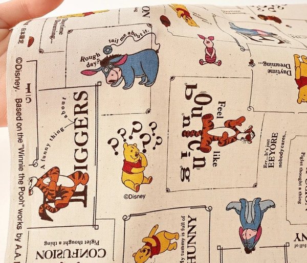 Photo6: 【1米 價格】🔴日本製｜💢 非 現貨｜🇯🇵 日本製｜100% 棉 ~ 牛津布｜Disney 迪士尼 Winnie the Pooh 小熊維尼｜2025年 8月 (6)