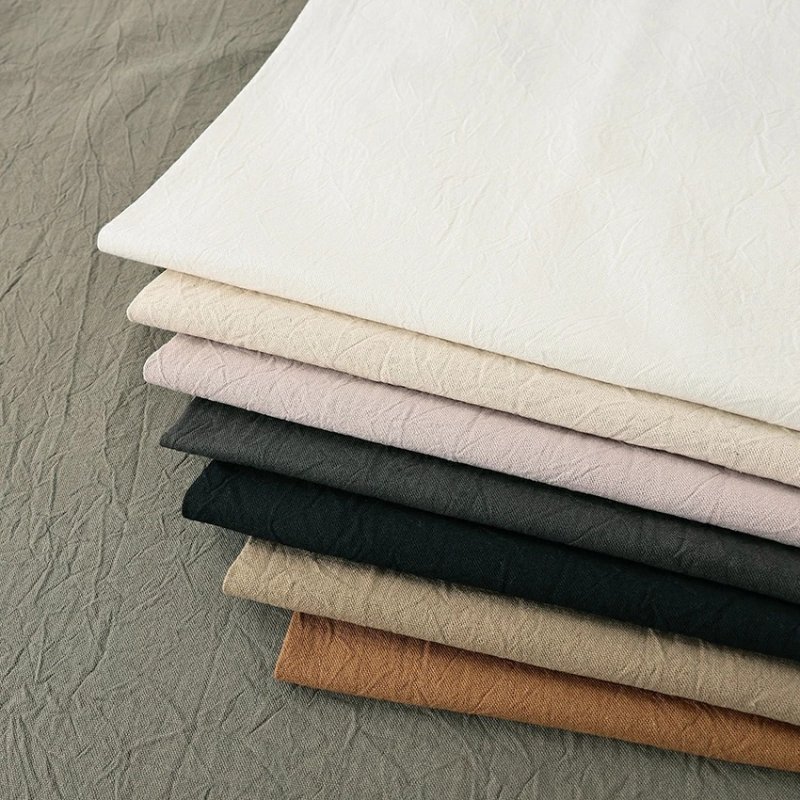 Photo1: 【1米 價格】🔴日本製｜💢 非 現貨｜布料 : 85% 棉 15%麻｜素色｜2025年 8月 (1)