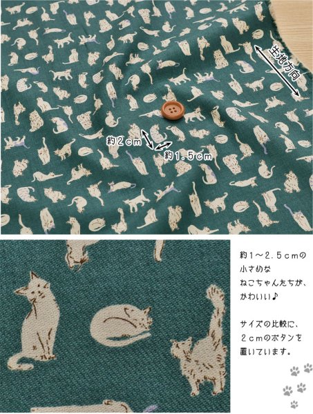 Photo5: 【1米 價格】🟤日本製｜💢 非 現貨｜🇯🇵 日本製｜100% 棉 ~ 薄｜天使軟加工｜貓 動物｜2025年 8月 (5)