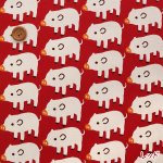 Photo5: 【1米 價格】🟤🔴日本製｜💢 非 現貨｜🇯🇵 日本製｜100% 棉 ~ 牛津布｜小豬 動物｜2025年 9月 (5)