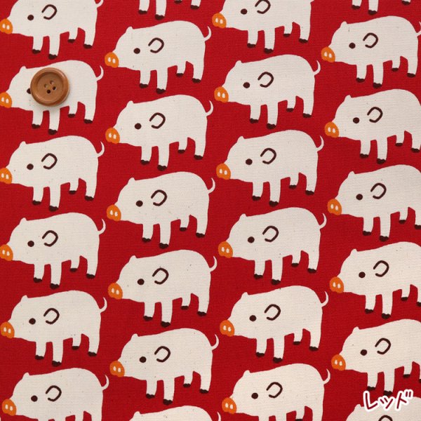 Photo5: 【1米 價格】🟤日本製｜💢 非 現貨｜🇯🇵 日本製｜100% 棉 ~ 牛津布｜小豬 動物｜2025年 9月 (5)